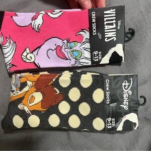 Disney Ursula and Bambi Crew Socks